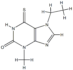 2H-Purin-2-one,7-ethyl-1,3,6,7-tetrahydro-3-methyl-6-thioxo-(9CI)|