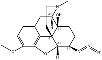 6β-Azido-4,5α-epoxy-3-methoxy-17-methylmorphinan-14-ol Structure