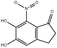 1H-Inden-1-one,2,3-dihydro-5,6-dihydroxy-7-nitro-(9CI) 结构式