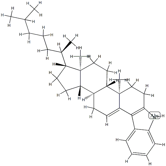 1'H-Cholest-3-eno[3,4-b]indol-5-ene 结构式