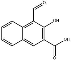 2-Hydroxy-3-carboxy-1-naphthaldehyd Struktur