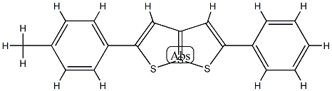 2-(4-Methylphenyl)-5-phenyl[1,2]dithiolo[1,5-b][1,2]dithiole-7-SIV,38443-42-4,结构式