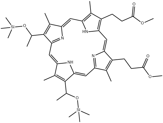 3,7,12,17-테트라메틸-8,13-비스[1-[(트리메틸실릴)옥시]에틸]-21H,23H-포르피린-2,18-디프로판산디메틸에스테르