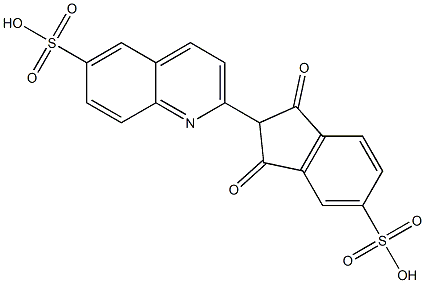 酸性黄 3 [CI 47005], 38615-46-2, 结构式