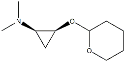 Cyclopropanamine, N,N-dimethyl-2-[(tetrahydro-2H-pyran-2-yl)oxy]-, (1R,2S)-rel- (9CI) Structure