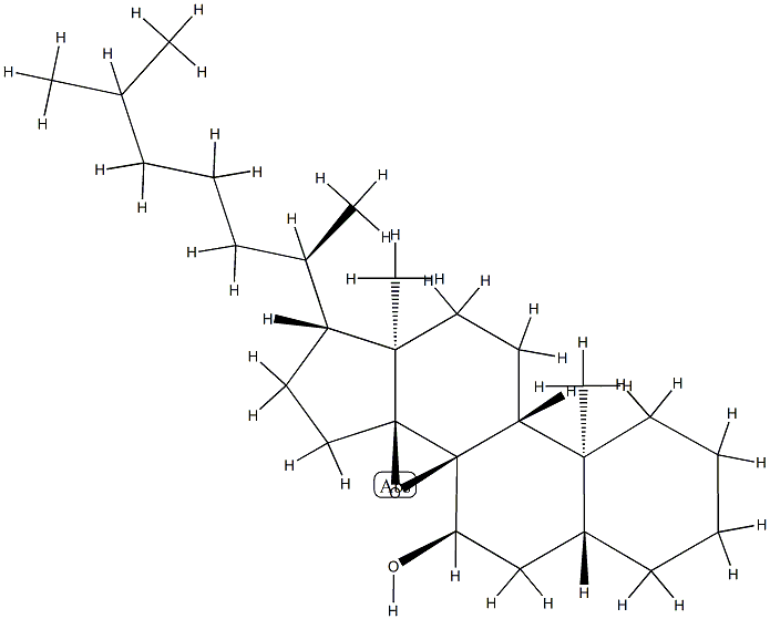 8α,14-Epoxy-5α-cholestan-7α-ol Struktur