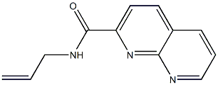 1,8-Naphthyridine-2-carboxamide,N-2-propenyl-(9CI) Structure