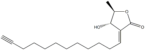 38965-60-5 4α-Hydroxy-5β-methyl-3-[(E)-dodecan-11-yn-1-ylidene]-4,5-dihydrofuran-2(3H)-one