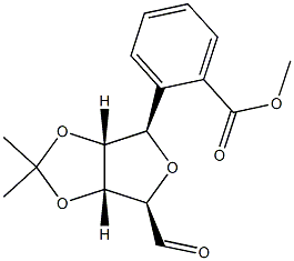 2,5-Anhydro-3-O,4-O-isopropylidene-D-allose 6-benzoate Struktur