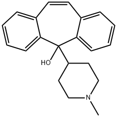 5-(1-Methyl-4-Piperidyl)5H-Dibenzo Struktur