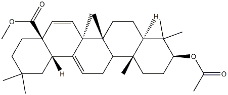 3β-(Acetyloxy)oleana-12,15-dien-28-oic acid methyl ester Struktur