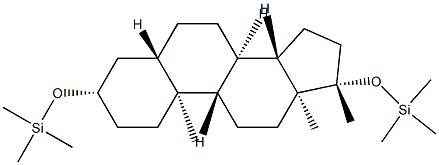 [(17-Methyl-5α-androstane-3β,17β-diyl)bis(oxy)]bis(trimethylsilane)|