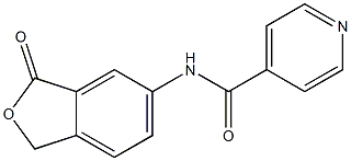 4-Pyridinecarboxamide,N-(1,3-dihydro-3-oxo-5-isobenzofuranyl)-(9CI) 结构式