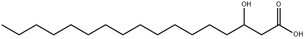 rac-3-Hydroxyheptadecanoic Acid 化学構造式