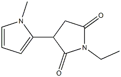 2,5-Pyrrolidinedione,1-ethyl-3-(1-methyl-1H-pyrrol-2-yl)-(9CI) 结构式