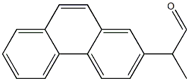α-Methyl-2-phenanthreneacetaldehyde Structure