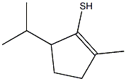 1-Cyclopentene-1-thiol,2-methyl-5-(1-methylethyl)-(9CI) Structure