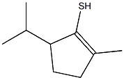 1-Cyclopentene-1-thiol,2-methyl-5-(1-methylethyl)-(9CI) Struktur