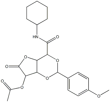 41111-85-7 N-cyclohexyl-5-O-acetyl-2,4-O-(4-methoxybenzylidene)glucaro-1-amide-6,3-lactone