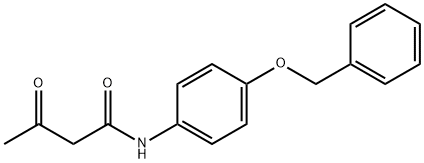 N-[4-(benzyloxy)phenyl]-3-oxobutanamide 化学構造式