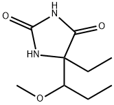 2,4-Imidazolidinedione,5-ethyl-5-(1-methoxypropyl)-(9CI) Struktur
