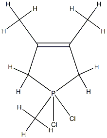 1,3,4-trimethyl-delta(3)-phospholene-1,1-dichloride,41409-30-7,结构式