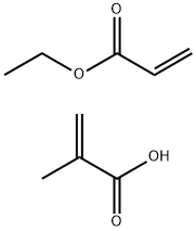 2-Propenoic acid, 2-methyl-, polymer with ethyl 2-propenoate, sodium salt 化学構造式