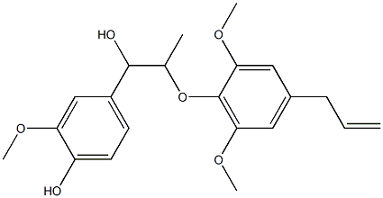 ALPHA-[1-[2,6-二甲氧基-4-(2-丙烯-1-基)苯氧基]乙基]-4-羟, 41535-95-9, 结构式