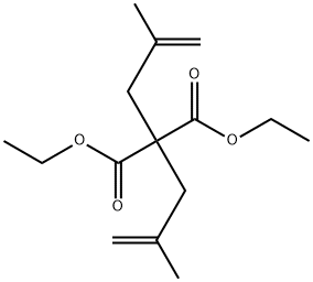 2,2-二(2-甲基烯丙基)丙二酸二乙酯, 4162-61-2, 结构式