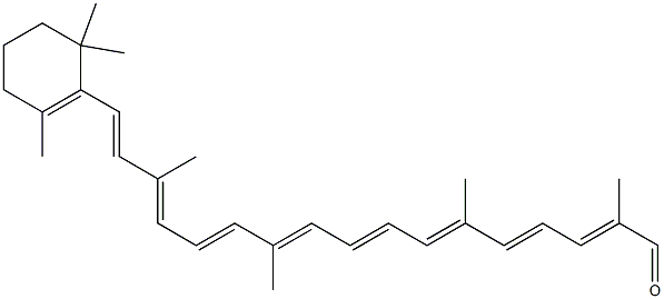 All-trans-beta-apo-8'-carotenal 化学構造式