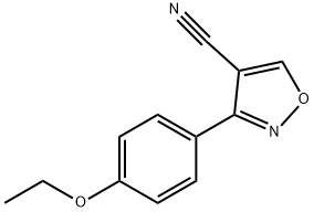 4-Isoxazolecarbonitrile,3-(4-ethoxyphenyl)-(9CI) 结构式