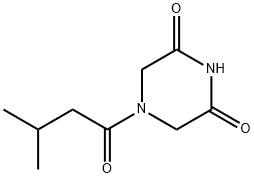 2,6-Piperazinedione,4-(3-methyl-1-oxobutyl)-(9CI) Structure