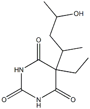 3'-hydroxypentobarbital Structure