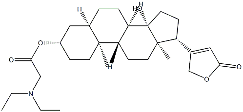 3β-(N,N-Diethylaminoacetyloxy)-14-hydroxy-5β-card-20(22)-enolide,42716-82-5,结构式