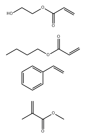 2-프로펜산,2-메틸-,메틸에스테르,부틸2-프로페노에이트,에테닐벤젠및2-히드록시에틸2-프로페노에이트와의중합체