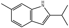 1H-Indole,6-methyl-2-(1-methylethyl)-(9CI),42958-25-8,结构式