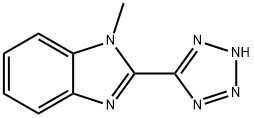 1H-Benzimidazole,1-methyl-2-(1H-tetrazol-5-yl)-(9CI) Struktur
