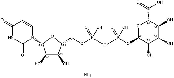 ウリジン 5'-ジホスホグルクロン酸 アンモニウム塩 化学構造式