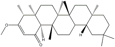 3-Methoxyfriedela-2-ene-1-one Structure