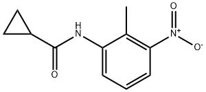 N-(2-methyl-3-nitrophenyl)cyclopropanecarboxamide,433696-68-5,结构式