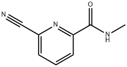 2-Pyridinecarboxamide,6-cyano-N-methyl-(9CI) 结构式