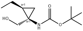 Carbamic acid, [(1R,2S)-2-ethyl-1-(hydroxymethyl)cyclopropyl]-, 1,1- 结构式