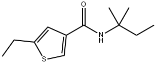 3-Thiophenecarboxamide,N-(1,1-dimethylpropyl)-5-ethyl-(9CI),438216-34-3,结构式