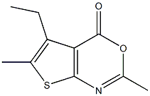 4H-Thieno[2,3-d][1,3]oxazin-4-one,5-ethyl-2,6-dimethyl-(9CI) Structure