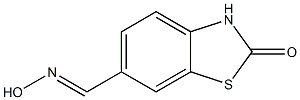 6-Benzothiazolecarboxaldehyde,2,3-dihydro-2-oxo-,6-oxime(9CI),438634-99-2,结构式
