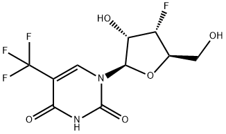 3'-Deoxy-3'-fluoro-5-trifluoroMethyluridine 化学構造式