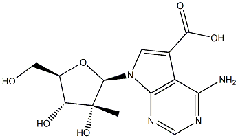 4-Amino-7-(2-C-methyl-beta-D-ribofuranosyl)-7H-pyrrolo[2,3-d]pyrimidine-5-carboxylic acid|