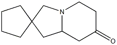 Spiro[cyclopentane-1,2(3H)-indolizin]-7(1H)-one, tetrahydro- (9CI) Struktur