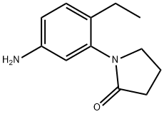 2-Pyrrolidinone,1-(5-amino-2-ethylphenyl)-(9CI) 结构式