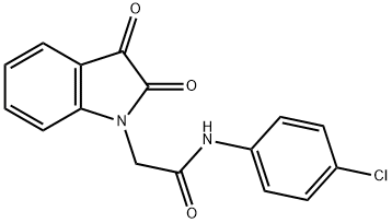 N-(4-chlorophenyl)-2-(2,3-dioxo-2,3-dihydro-1H-indol-1-yl)acetamide,444792-13-6,结构式